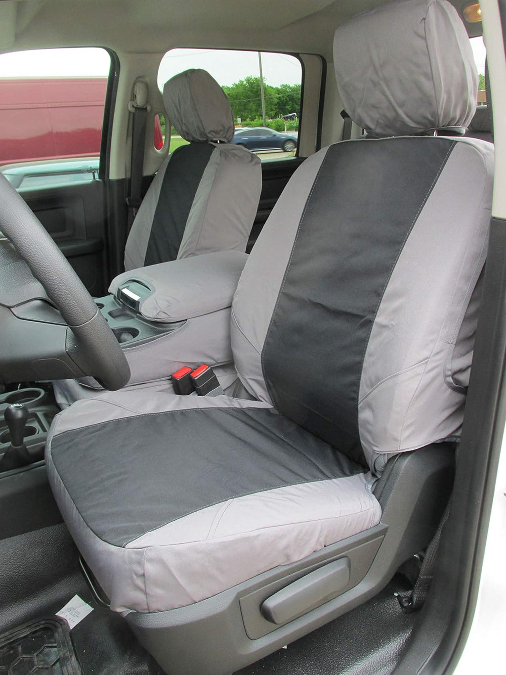X7 Gray Twill Truck Seat Covers K832