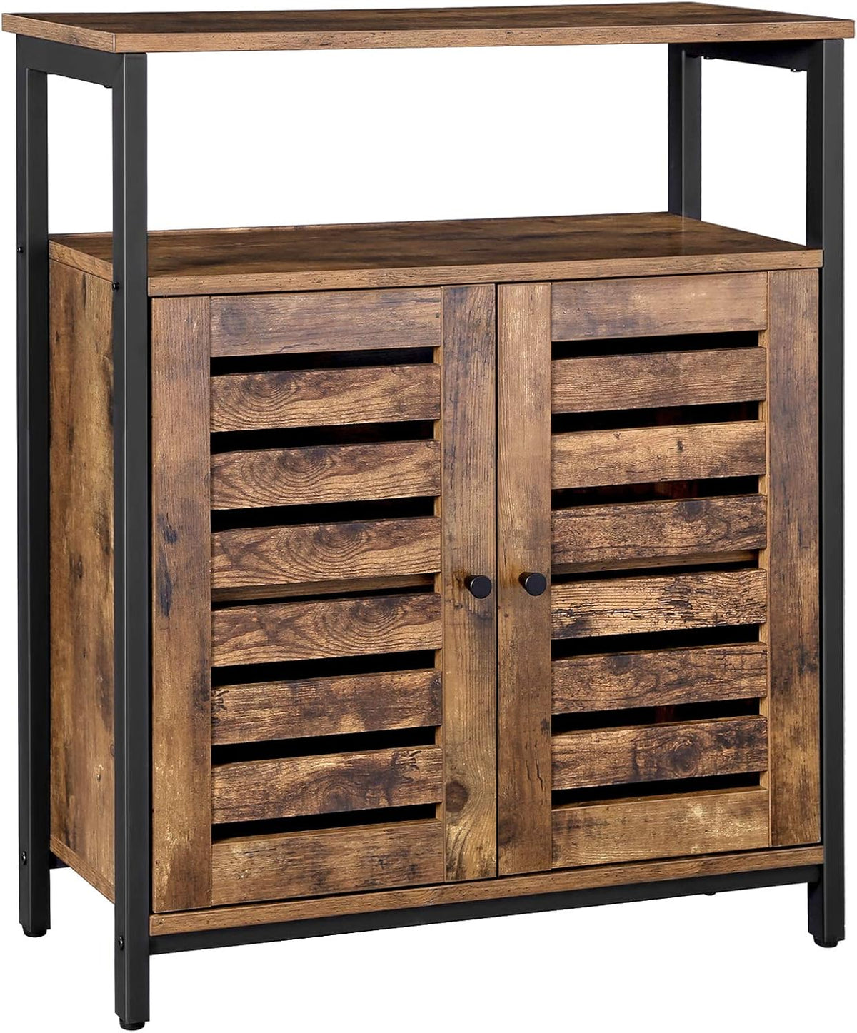 Rustic Brown Standing Cabinet with Shelf L62782